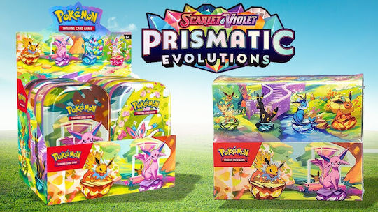 Pokemon Prismatic Evolutions Tin