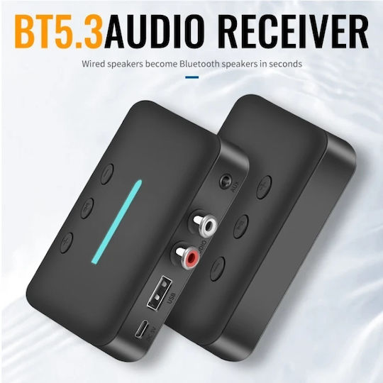 Techstar T88 Receptor Audio Bluetooth Bluetooth 5.3 3.5mm Aux + RCA L R USB Redare U-disk USB-C 5V 10m Rază Stereo HiFi