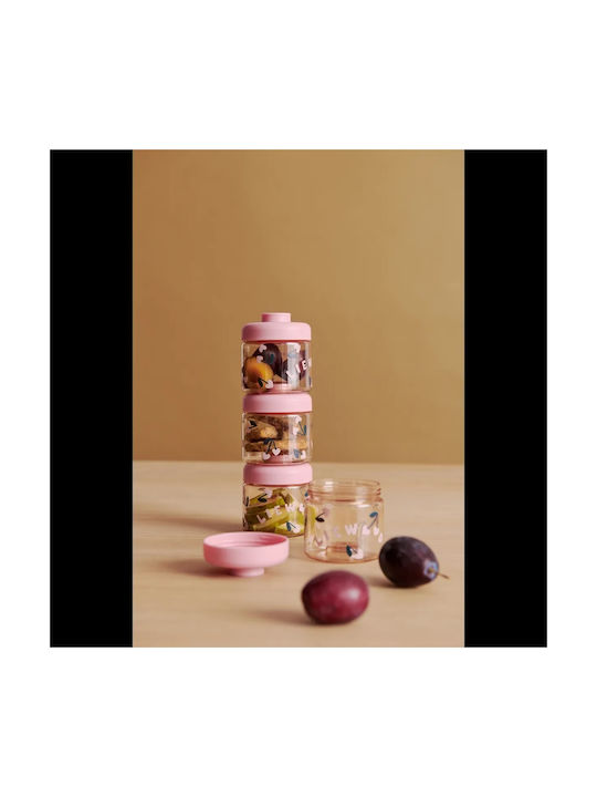 Liewood Cherry Heart Rosey Set Mittagsboxen Kunststoff Braune 4 Stück