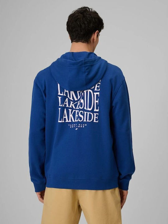Cardigan With Hood Blue