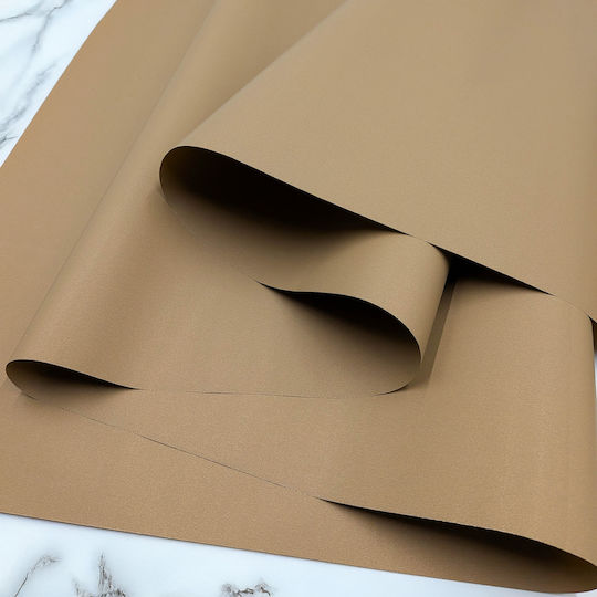 Scented Floral Foil Satin Aroma Coffee Milk Roll 50cm X 9m