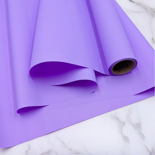 Duftende Blumenfolie Satin Aroma Lavendel Rolle 50cm x 9m
