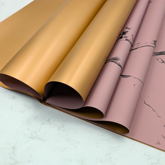 Floral Foil Stone&shine Peony Pink Sheets 56x56 Cm 20 Pcs