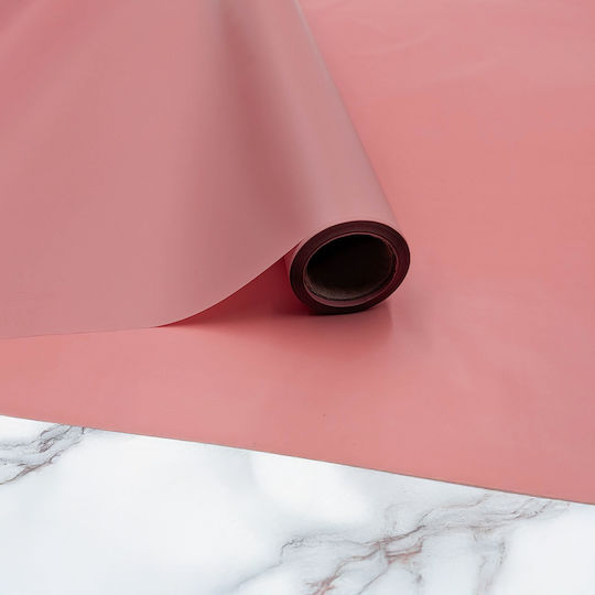 Blumenmatte Folie "matte 90er" Victorian Rosa Rolle 58cm X 20m