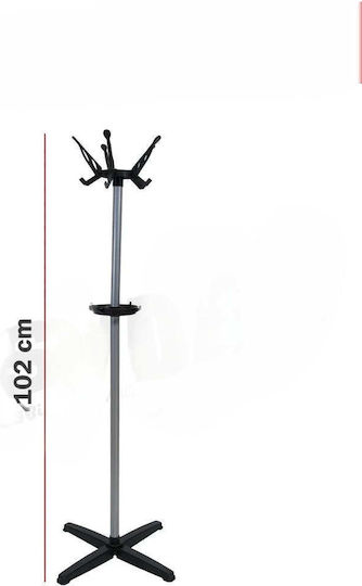 SteweHome SteweHome Freistehende Kleiderständer Metallisch Schwarze 170cm