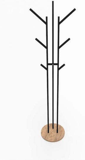 SteweHome SteweHome Freistehende Kleiderständer Metallisch Schwarz 160cm