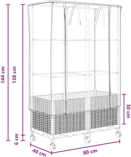 vidaXL 3422981 Husă Pentru Seră
