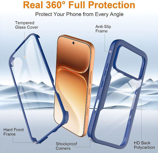 Techsuit 360 Full Cover Σιλικόνης Μπλε (Honor 600)