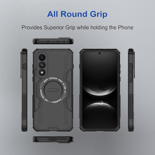 Techsuit Back Cover Plastic Black (Honor 600 Pro)