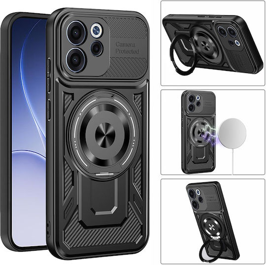 Techsuit Gray Silicone Back Cover (Oppo Reno15 F)