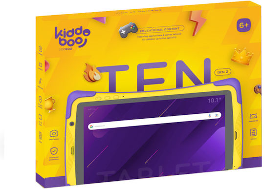 Kiddoboo TEN Gen2 10.1" Tablet (4GB/64GB) Κίτρινο