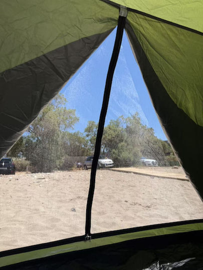 Medrelaxhome Σετ Camping 2 Τεμαχίων, Με Σκηνή Camping Με Προστασία Uv Και Πτυσ. Καρέκλα Camping Deluxe Πράσινη