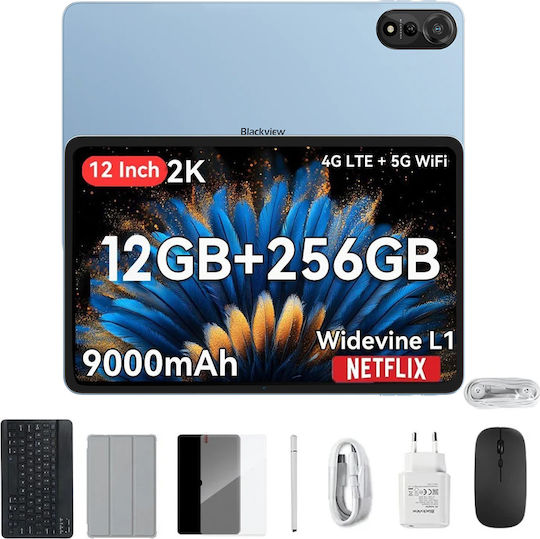 BlackView Mega 2 4G 12" Tablet (12GB/256GB) Μπλε