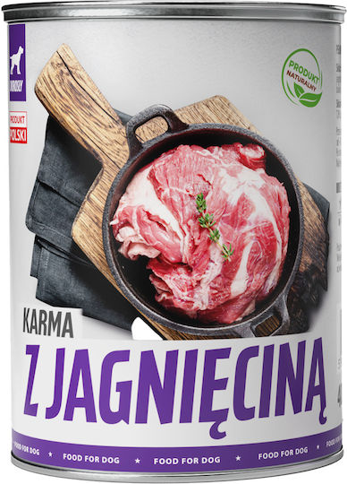 TufTuf Hrana Umedă Pentru Câini în Conservă cu Miel și Carne 6x800gr