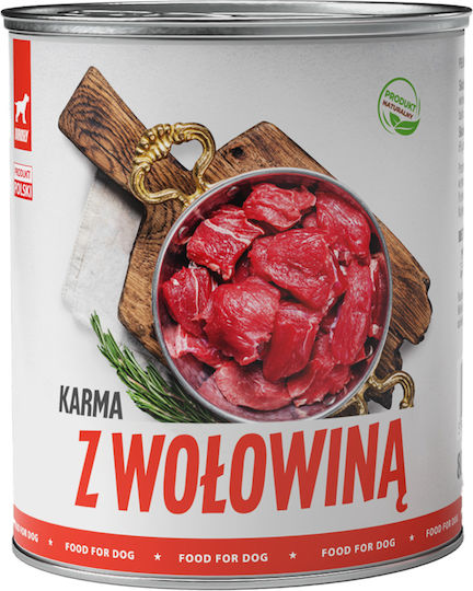 TufTuf TufTuf Nasses Hundefutter in Dose mit Rindfleisch 6x800gr