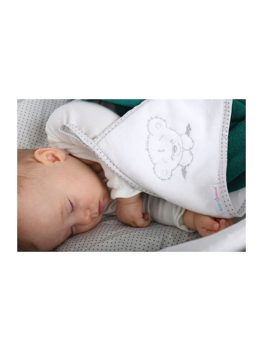 BabyMam Prosop De Corp Pentru Bebeluşi Teddy Bear Verde 100x100cm