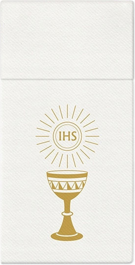 Cutlery Pockets Communion Host Gold 25pcs