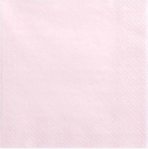 3-Lagige Party-Servietten 20 Stück Rosa Pulverrosa