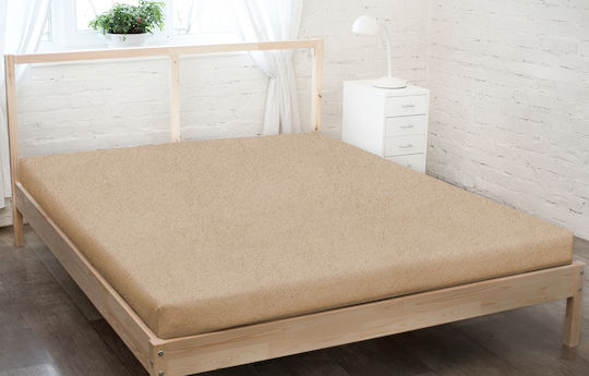 KZ King Size 180x200εκ. με Λάστιχο Cappuccino