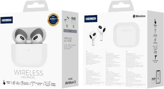 Jellico Airblue 3 In-ear Bluetooth Handsfree Căști Alb