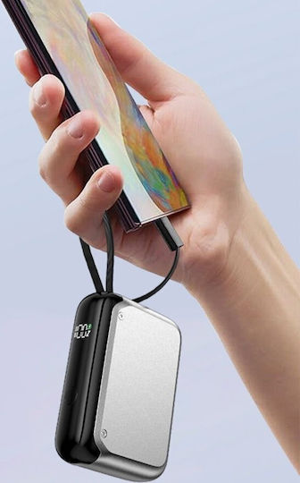4Smarts Pocket Power Bank 10000mAh 30W με Θύρα USB-C Ασημί