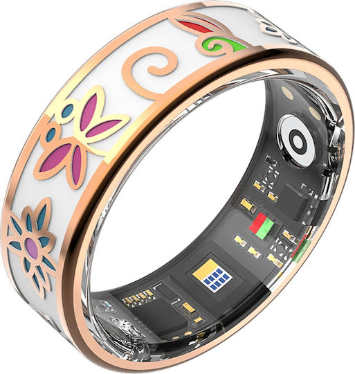 Forever Inel Inteligent Botanical 20.6mm cu Pulsometru Rose Gold
