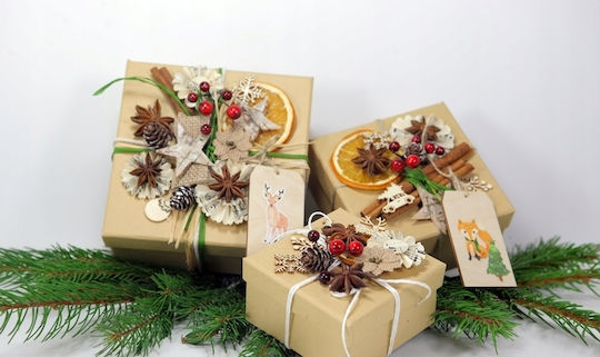 Dekorative Weihnachtsaufkleber Feiertage Mix Tiere 28 Stück