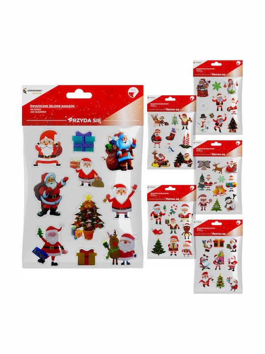 Christmas Gel Window Stickers Mix Vergionic