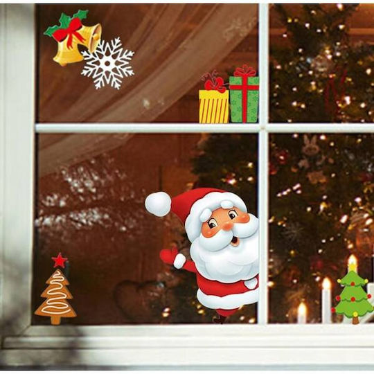 Ecarla Christmas Colorful Window Stickers 1 Sheet 20x30cm Nkd16