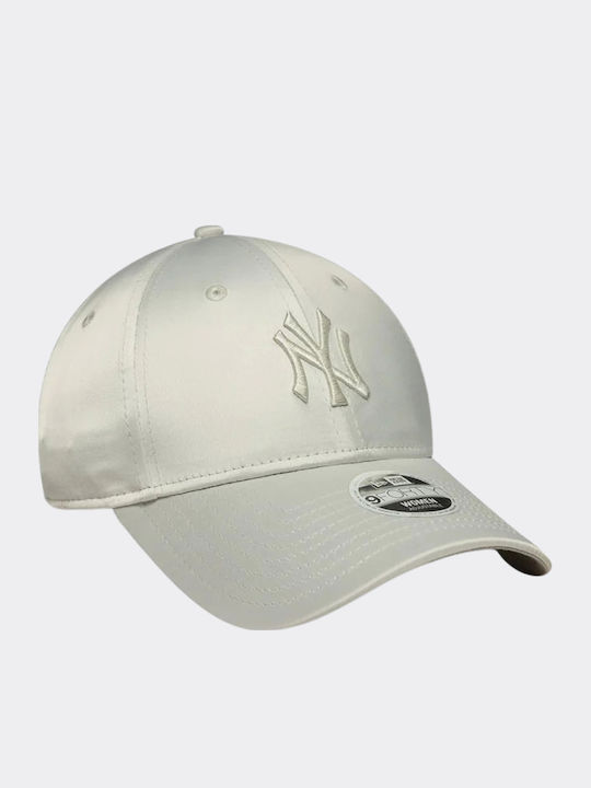 New Era New York Yankees Mlb Satin Bow Back Grey 9forty Adjustable Cap Women's Jockey Grey
