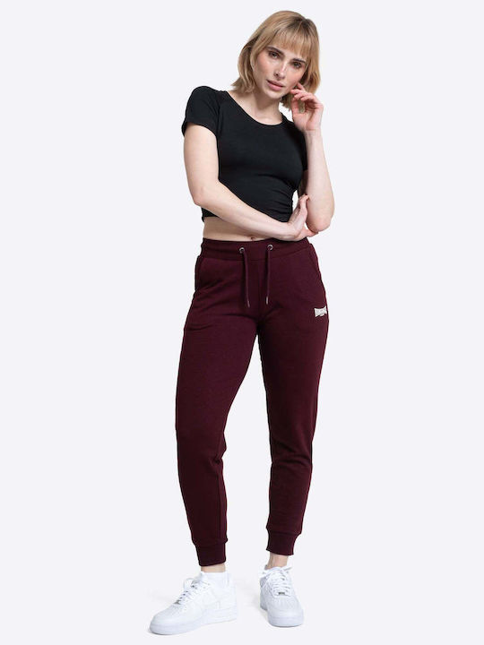Παντελόνι Φόρμας με Λάστιχο Oxblood/chalk