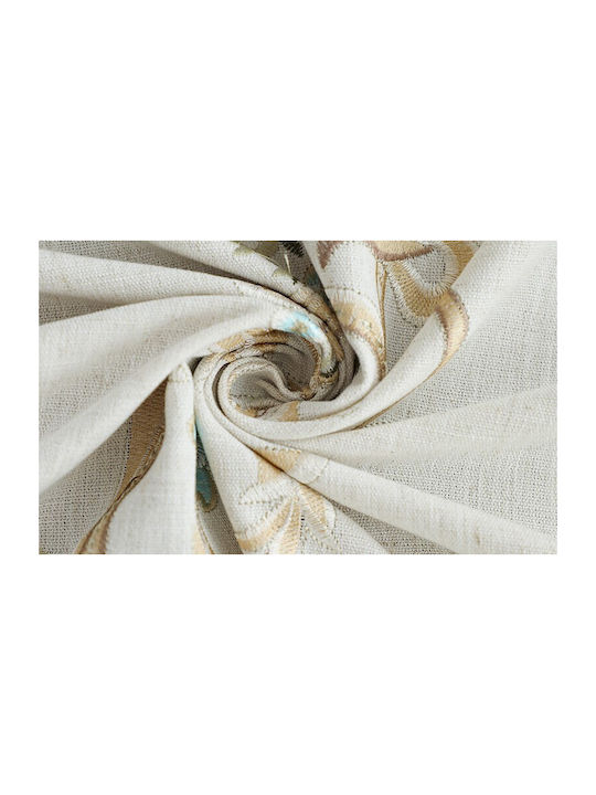 FRIPIA Față De Masă Din In Cu Broderie Albastră 120x180cm