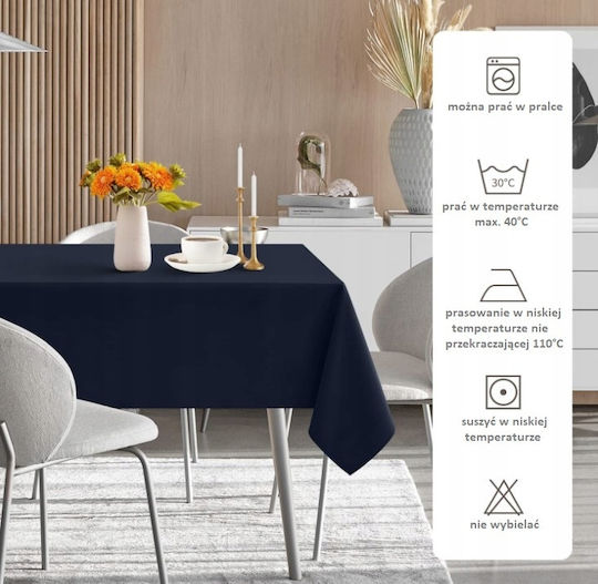 Now Art Tablecloth Navy Blue 145x280cm