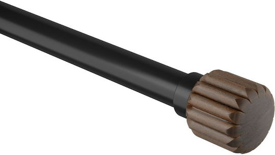 Umbra Extendable Metallic Curtain Pole Evie Single 107-305cm Black/Walnut