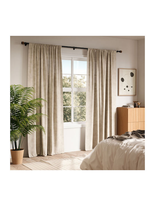 Umbra Extendable Metallic Curtain Pole Evie Single 107-305cm Black/Walnut
