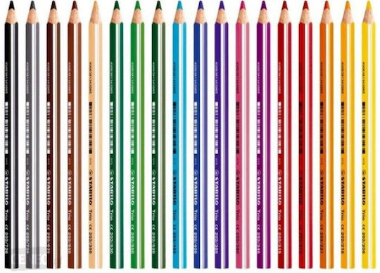 Stabilo Trio Thick Zebra Crayons 15 Pieces 203/11-15