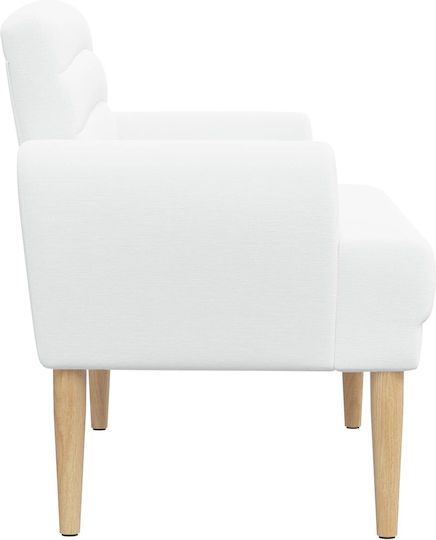 Doppelsitzer Sofa Weiß 116x67x80cm