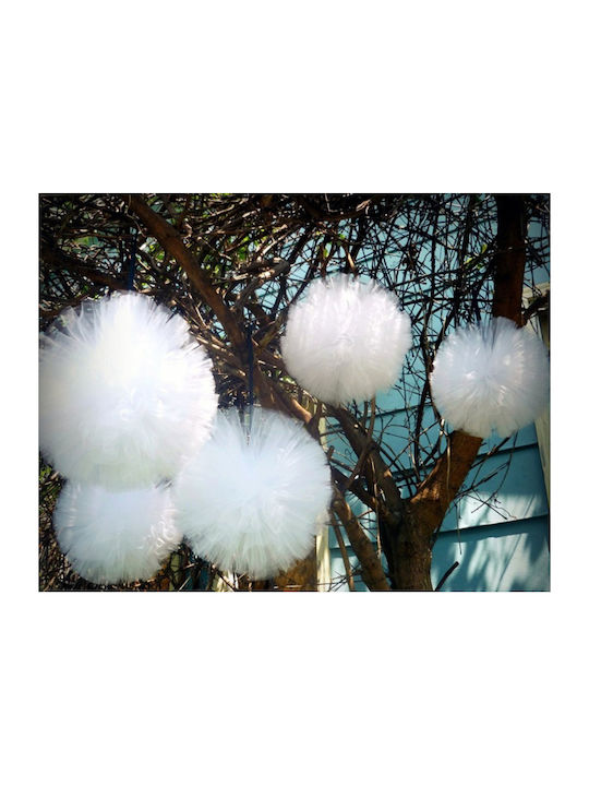 PartyDeco Ύφασμα Διακόσμησης Τούλι 15x900εκ. White