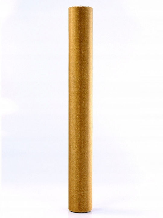 PartyDeco Ύφασμα Διακόσμησης Οργάντζα 36x900εκ. Gold