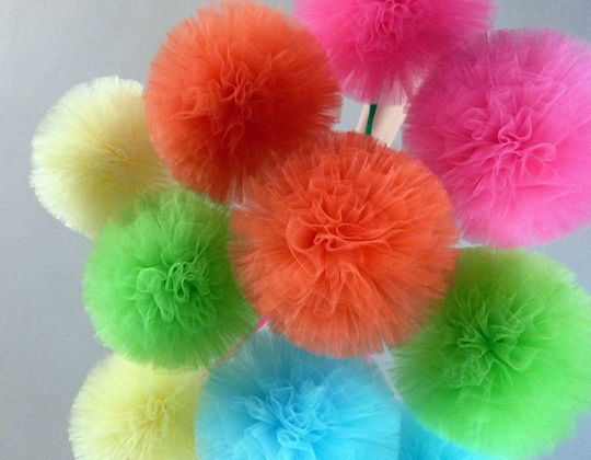 PartyDeco Țesătură Decorațiuni Tulle 30x900cm Roșu