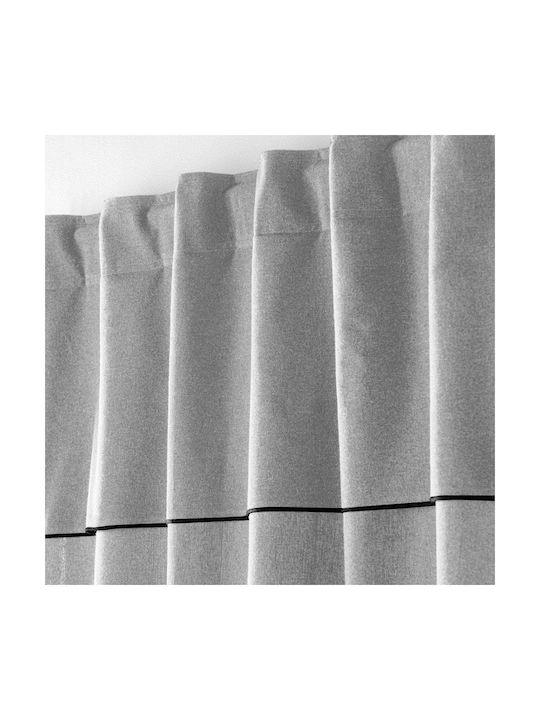 Douceur d'Intérieur Κουρτίνα με Τούνελ Mistraline Γκρι 140x240εκ.