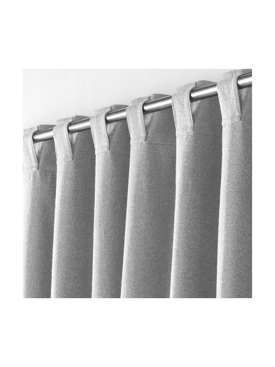 Douceur d'Intérieur Κουρτίνα με Τούνελ Mistraline Γκρι 140x240εκ.