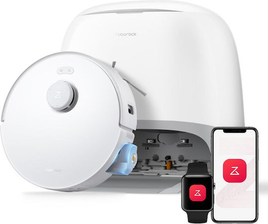 Roborock Qrevo Curv 2 FlowX Σκούπα Ρομπότ με Χαρτογράφηση Laser & Απορρόφηση 20000Pa Λευκή
