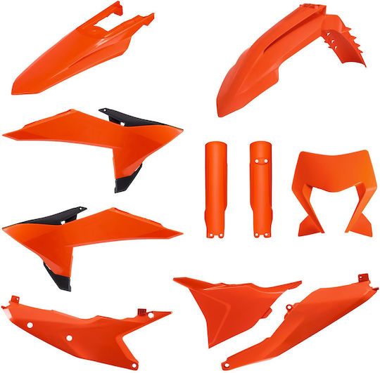 Polisport Full Plastic Kit Ktm Exc Xc 26 Orange Black Durable