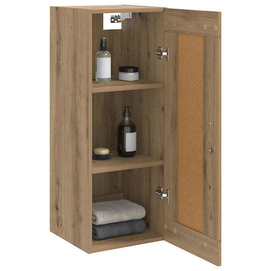 vidaXL Bathroom Cabinet 34.5x34x90cm Oak