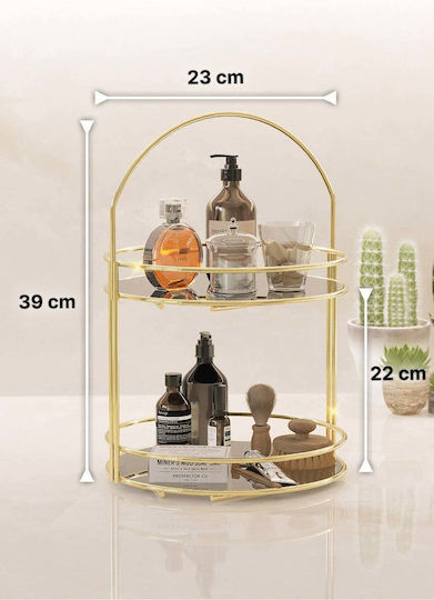SteweHome Acrylic Organizer Gold