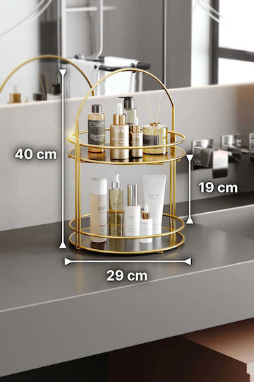 SteweHome Organizator De Pardoseală Din Acrilic Auriu 5210357049989