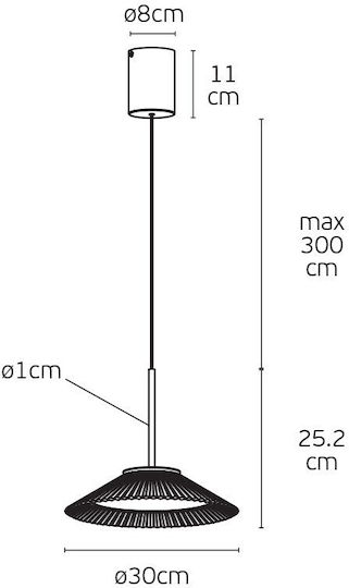 LED Κρεμαστό Φωτιστικό Μαύρο LED Κρεμαστό Φωτιστικό Μαύρο