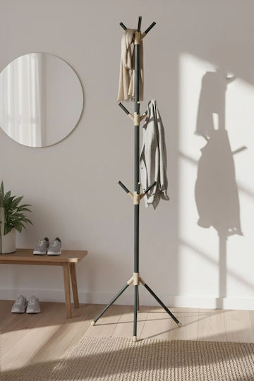 SteweHome Metallic Multicolour Freestanding Coat Rack 174cm