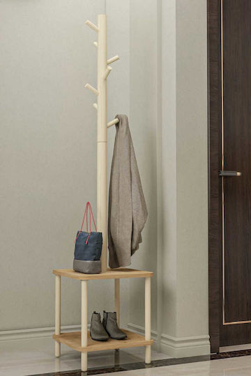 SteweHome Cuiere Pom Din Lemn Maro 160cm